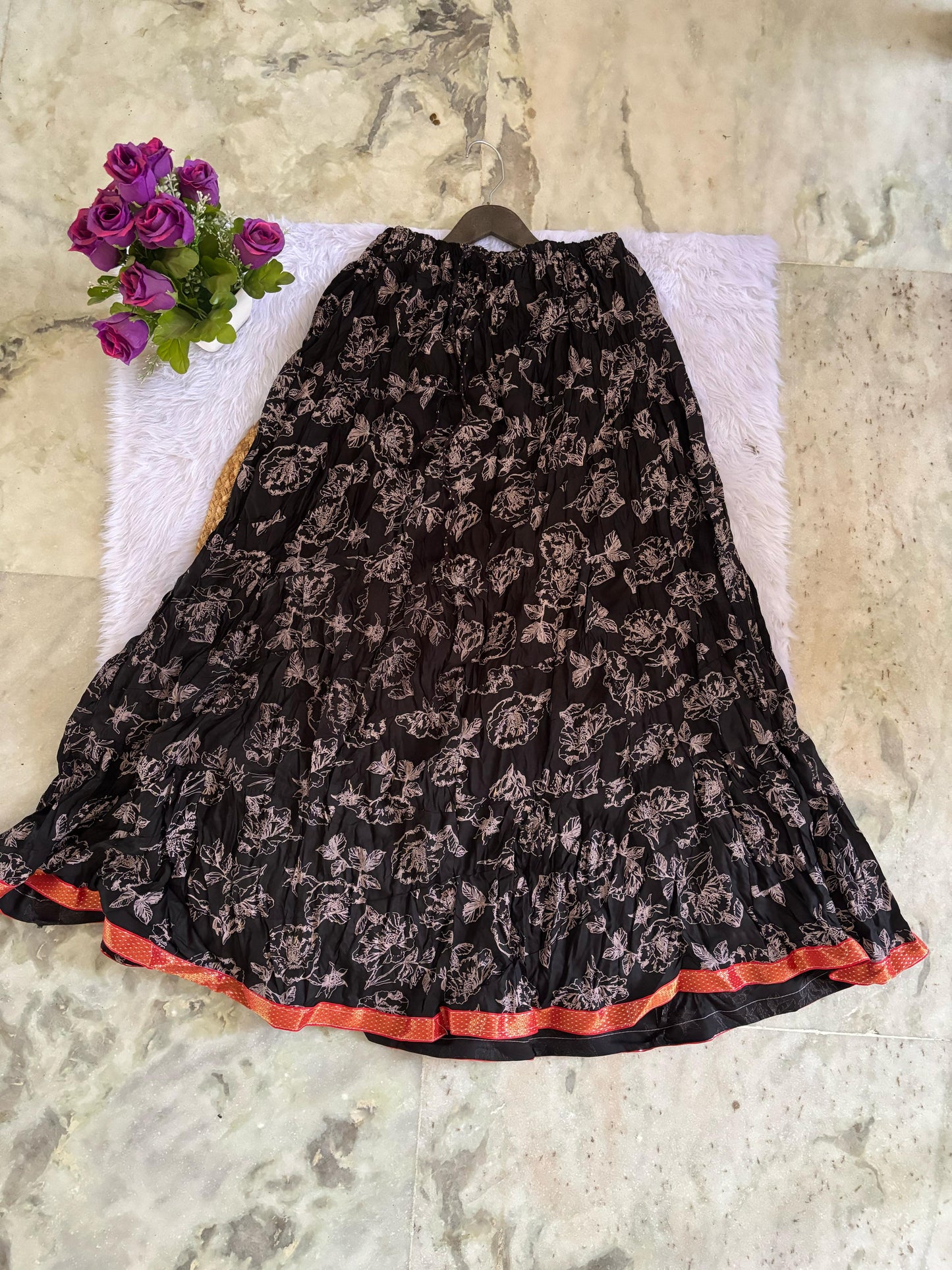Any 5 Clothy N Wave Women's COTTON Printed Flared Skirt