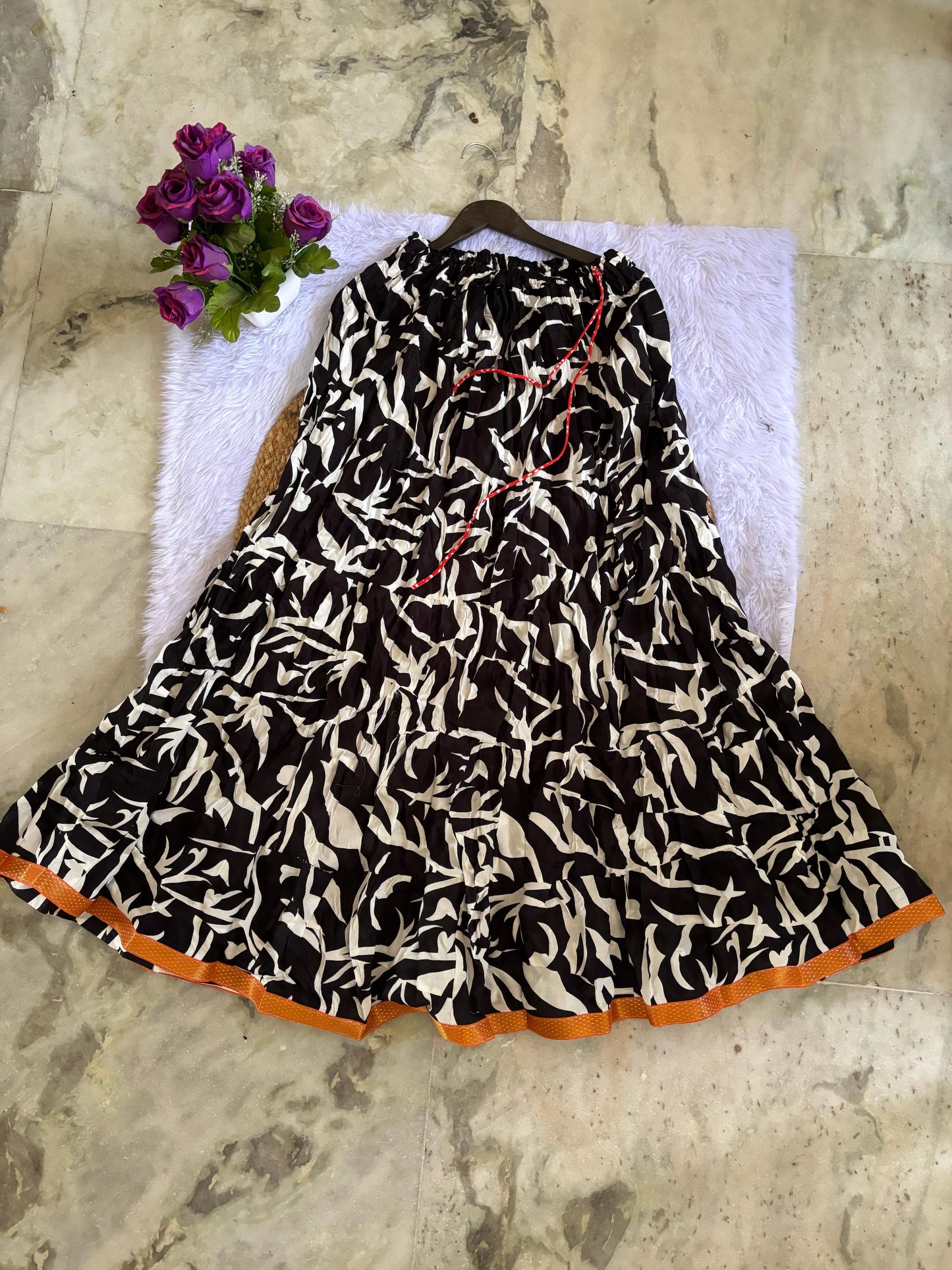 Any 5 Clothy N Wave Women's COTTON Printed Flared Skirt