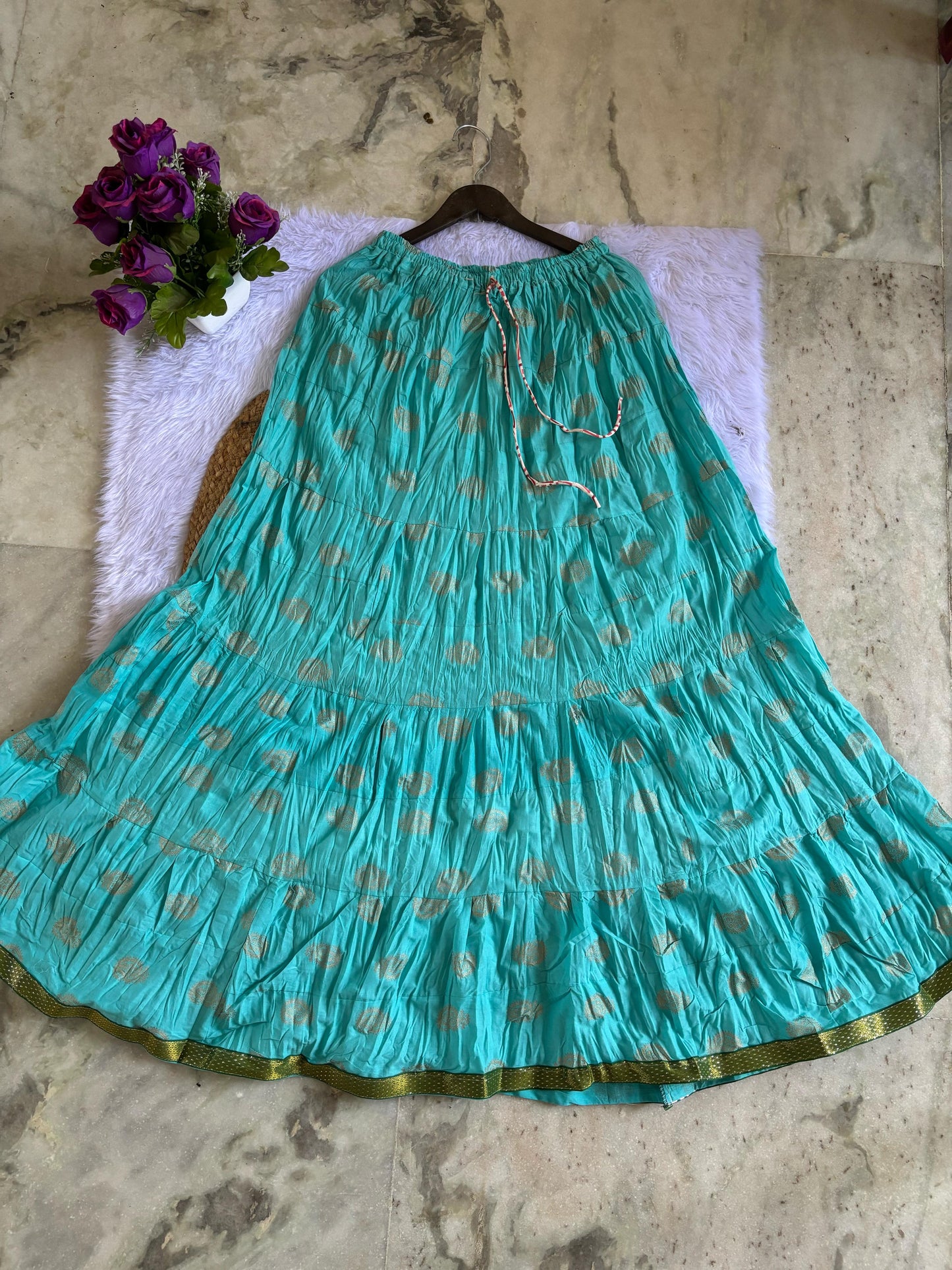 Any 5 Clothy N Wave Women's COTTON Printed Flared Skirt