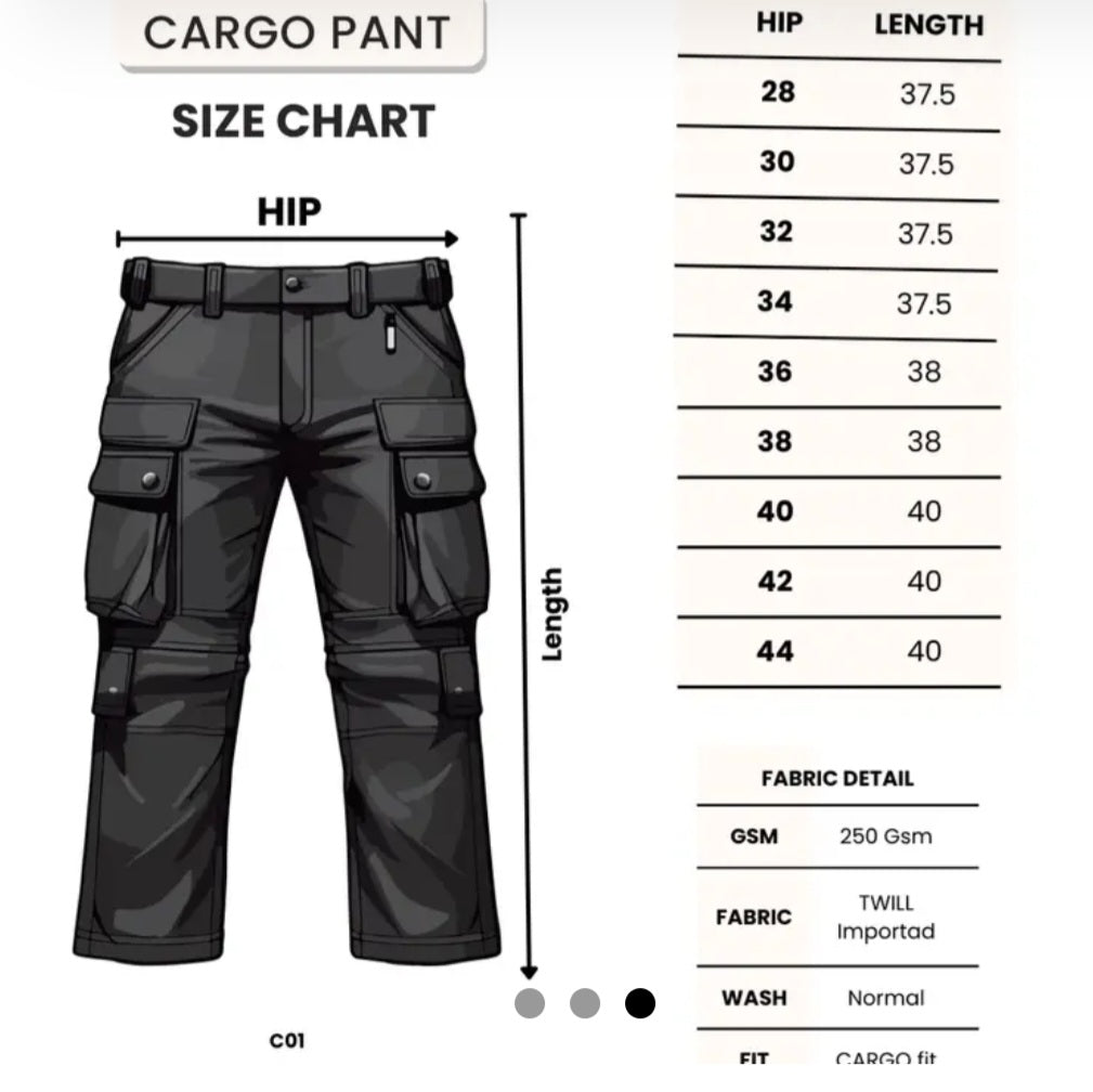 3 Cargo pants combo