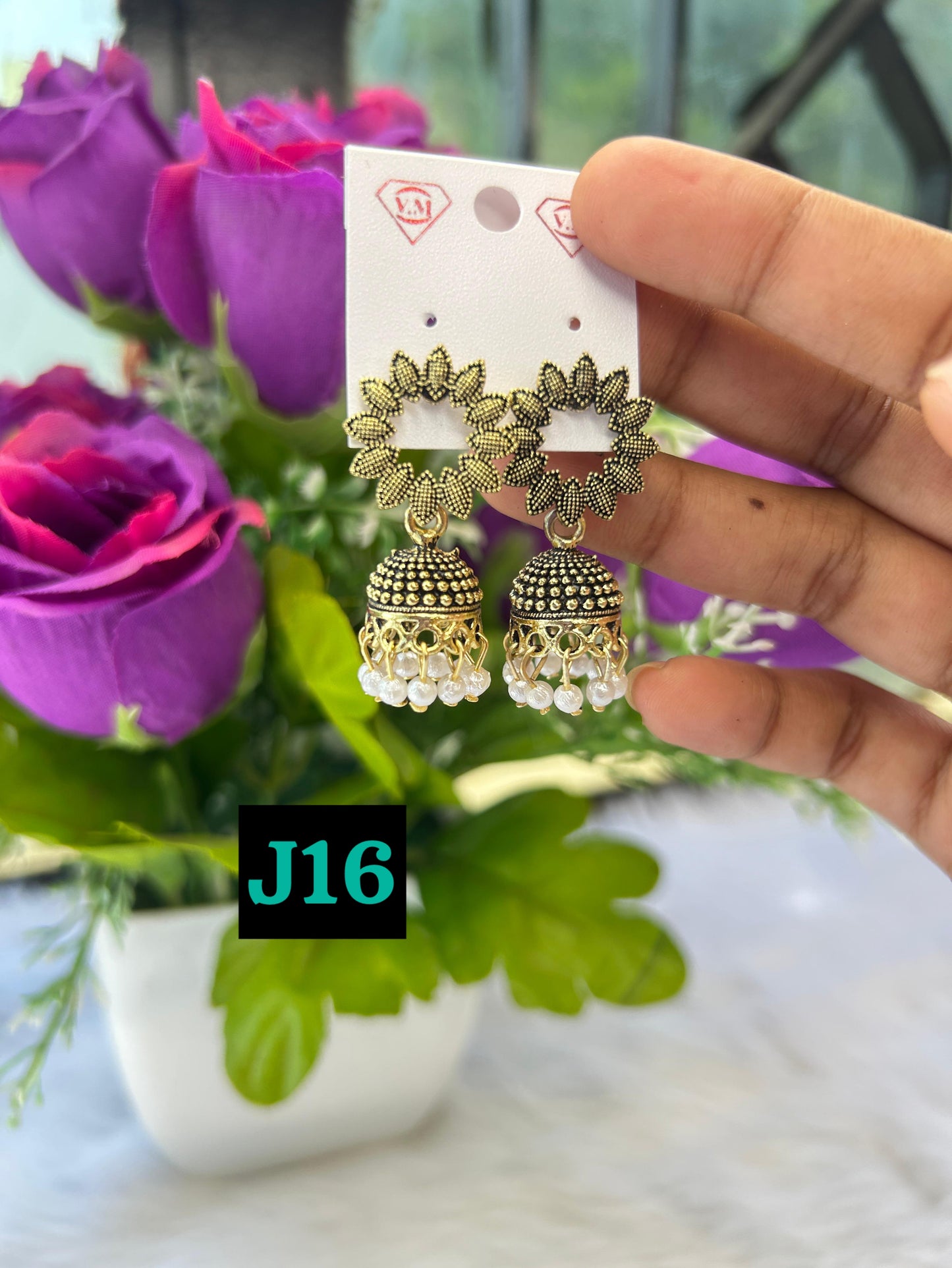 Shahi Combo of 15 Designer Jhumkas