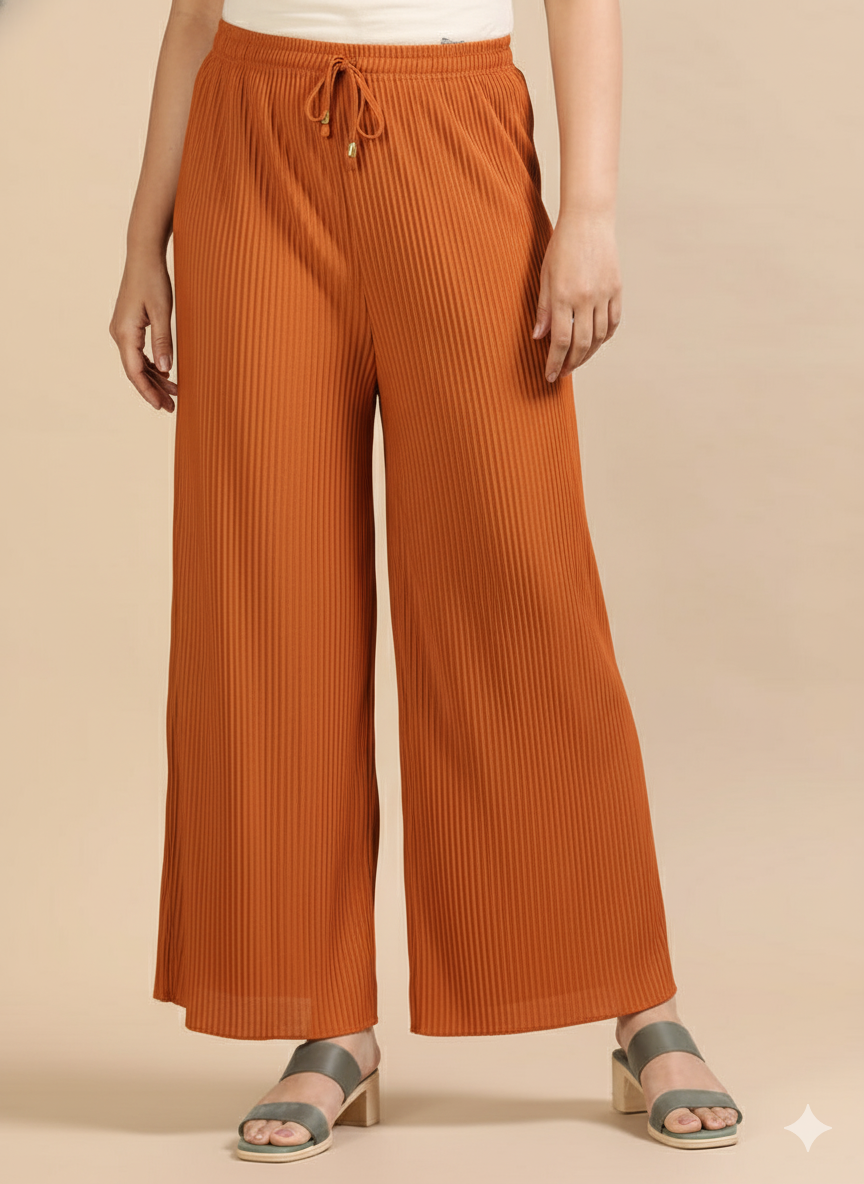 5 Popcorn palazzo pants