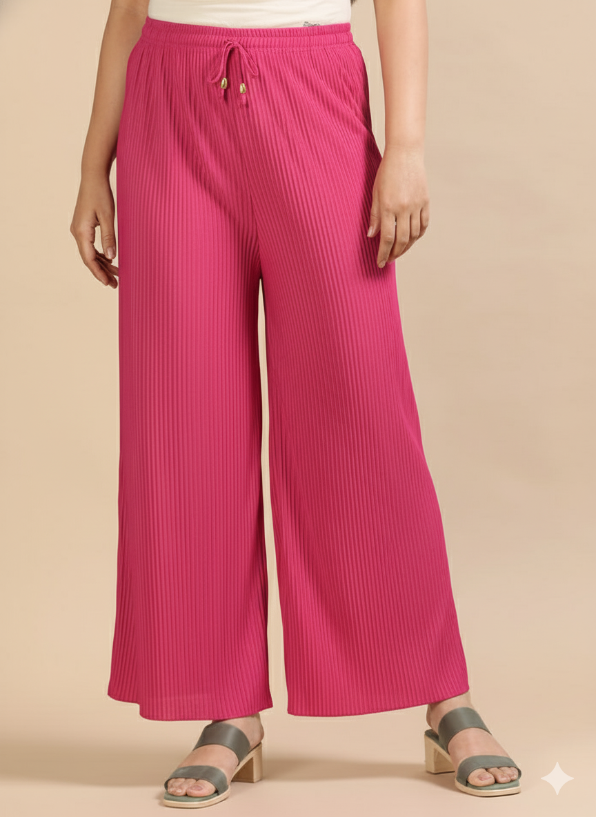 5 Popcorn palazzo pants
