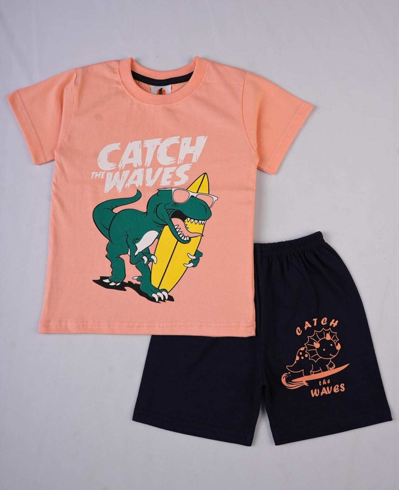 5 sets Boys & Girls Casual T-shirt Shorts Combo