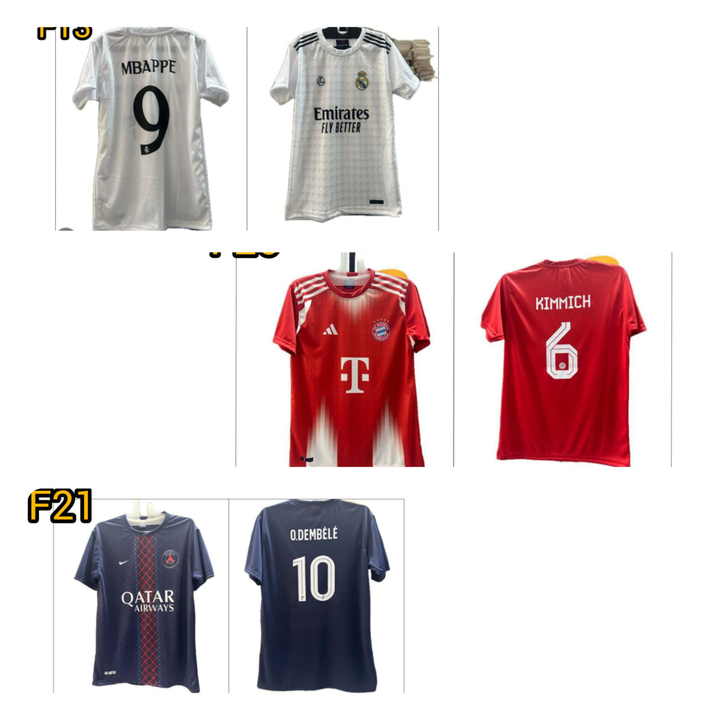3 Football jersey