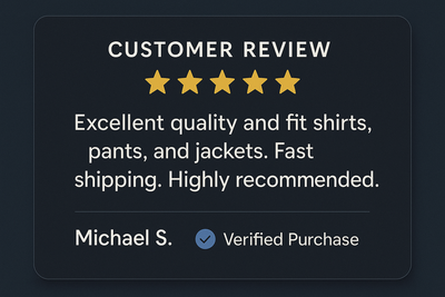 REVIEW ABOUT MY MENS WEAR 